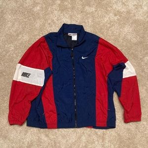 Nike Vintage 90s White tag Windbreaker Zip Up Jacket Sz 2XL